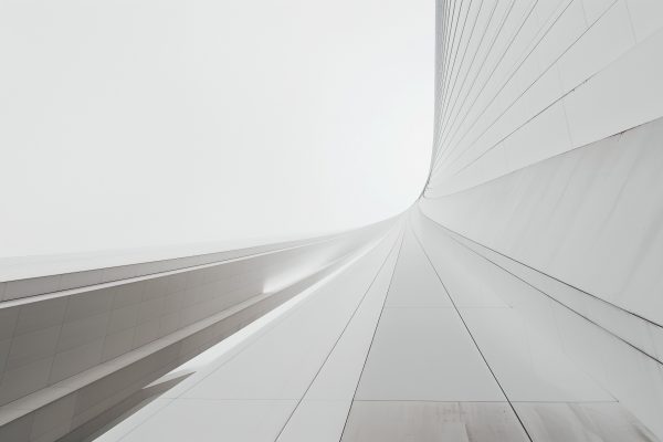 Minimalist architecture,modernism concrete building,symmetrical shapes,web banner,copy space. --stylize 250 --v 6.0